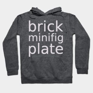 brick minifig plate Hoodie